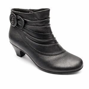 Cobb Hill by New Balance black leather heeled booties Sz 8